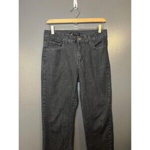Lee Jeans Womens 8 Short Gray Classic Fit Mid Rise Straight Leg Stretch Denim